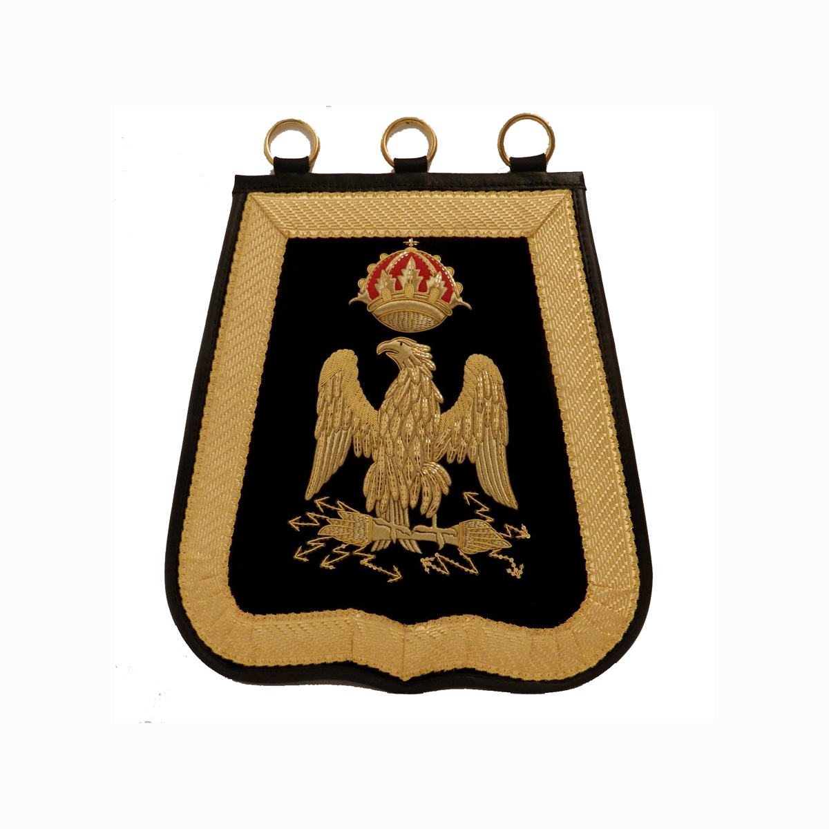 Staff flag gold eagle shape very good quality customized Insignia, Handmade Blazer 